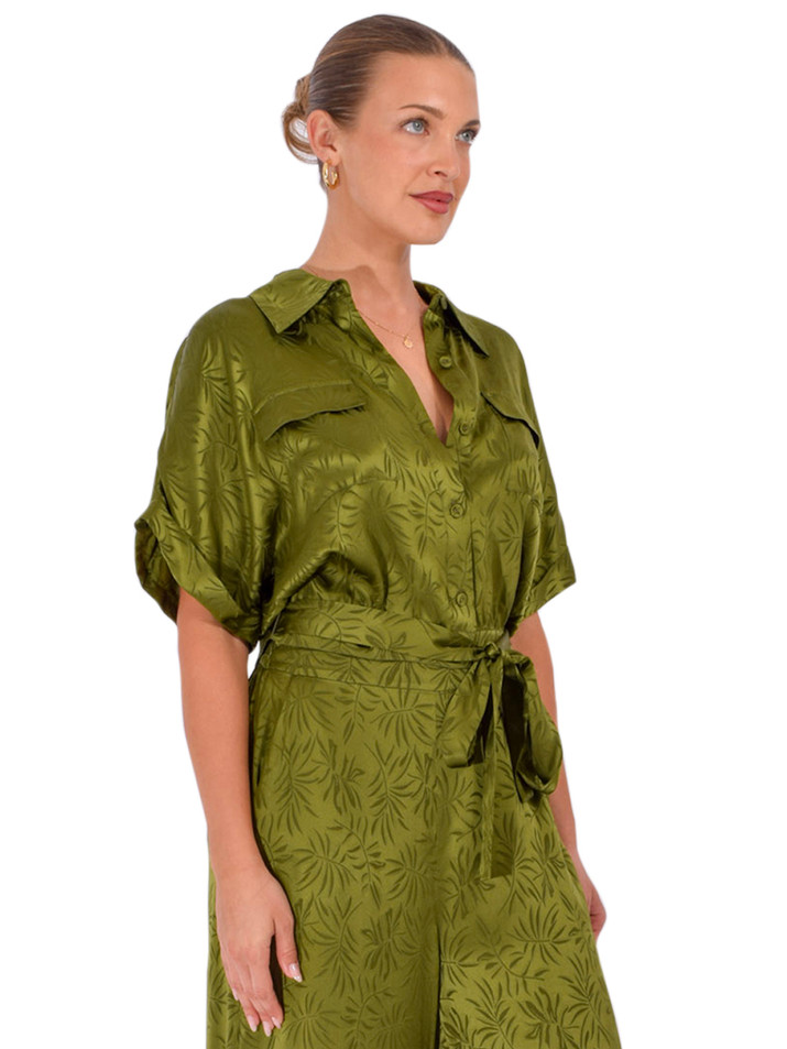 CHRISTY LYNN Manolo Top in Olive Side View 