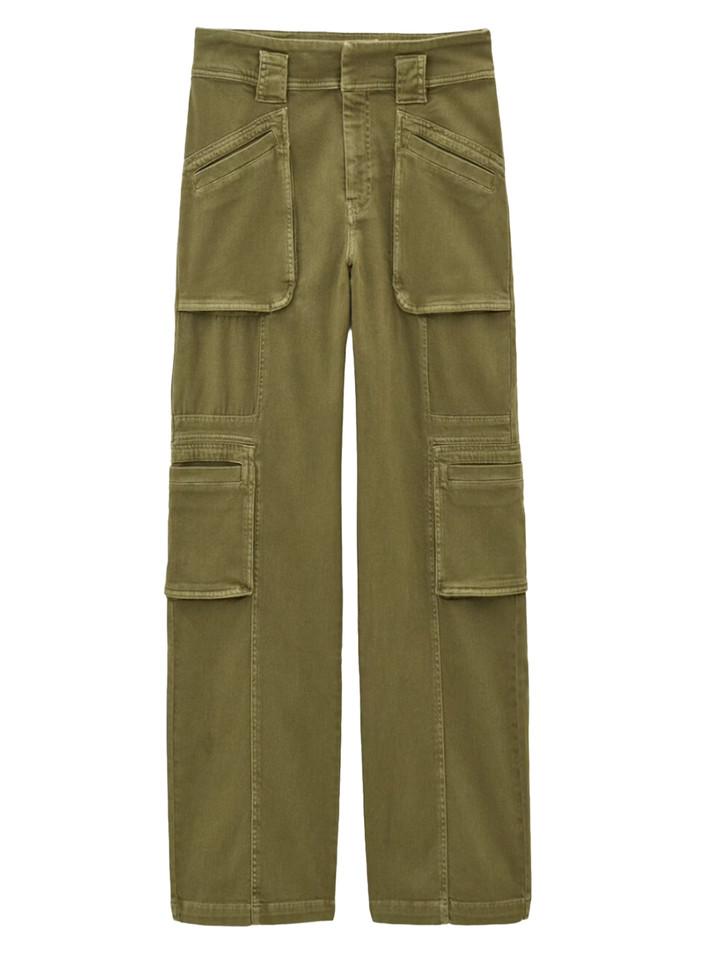 BA&SH Ninon Pants in Kaki Product Shot 