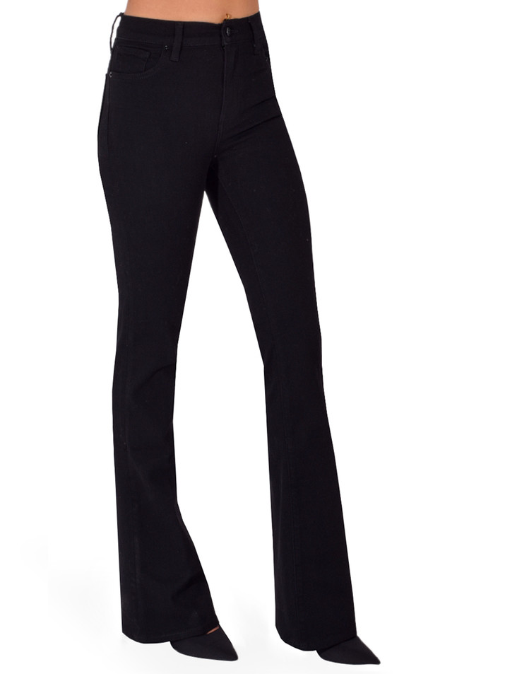 FRAME The Flare Jean in Black Side View 