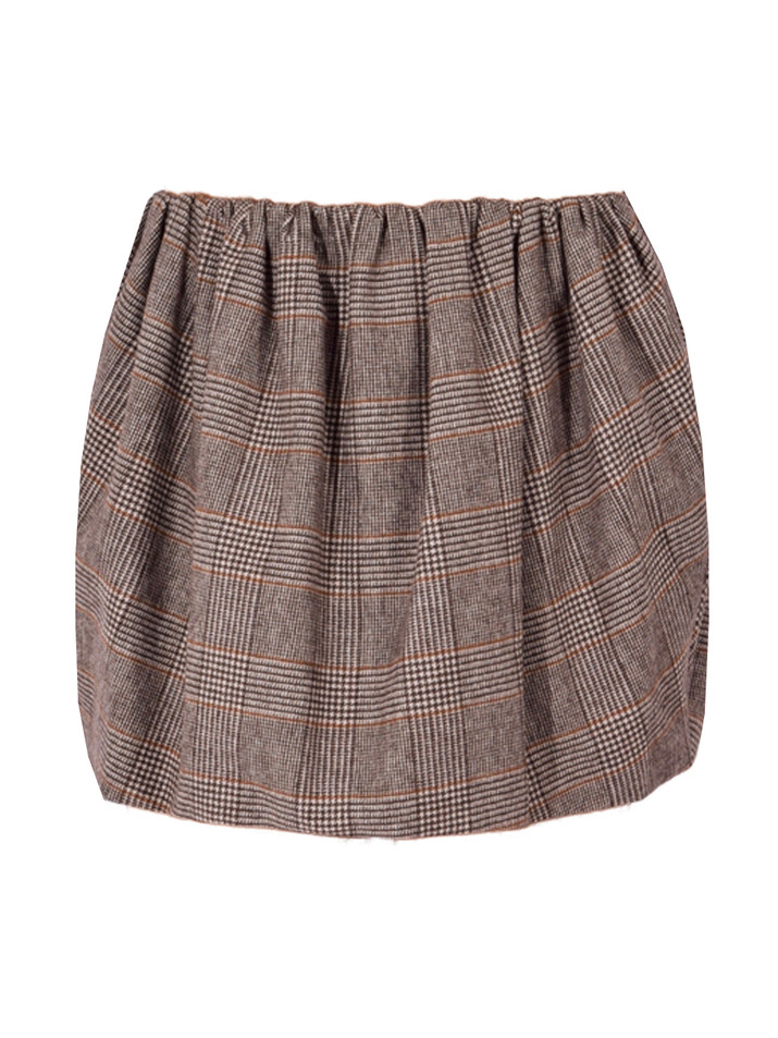 CAROLINE CONSTAS Ivy Mini Skirt in Gray Multi Product Shot 