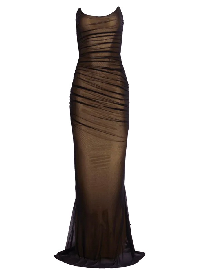 RETROFÊTE Ford Dress in Black Product Shot 