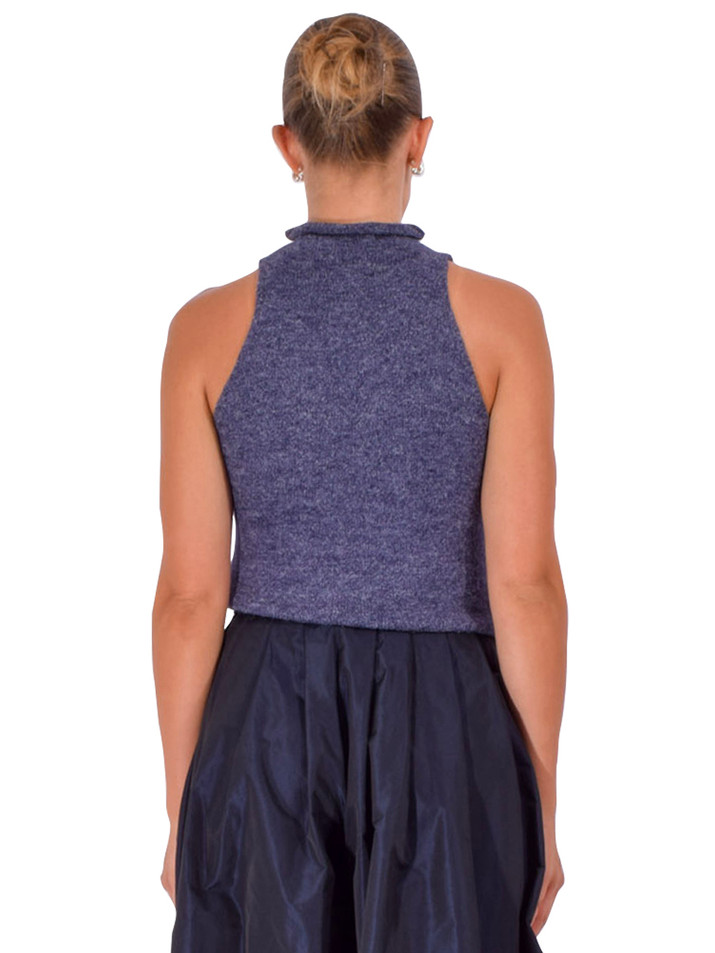DREW Nixie Top in Navy Back View 
