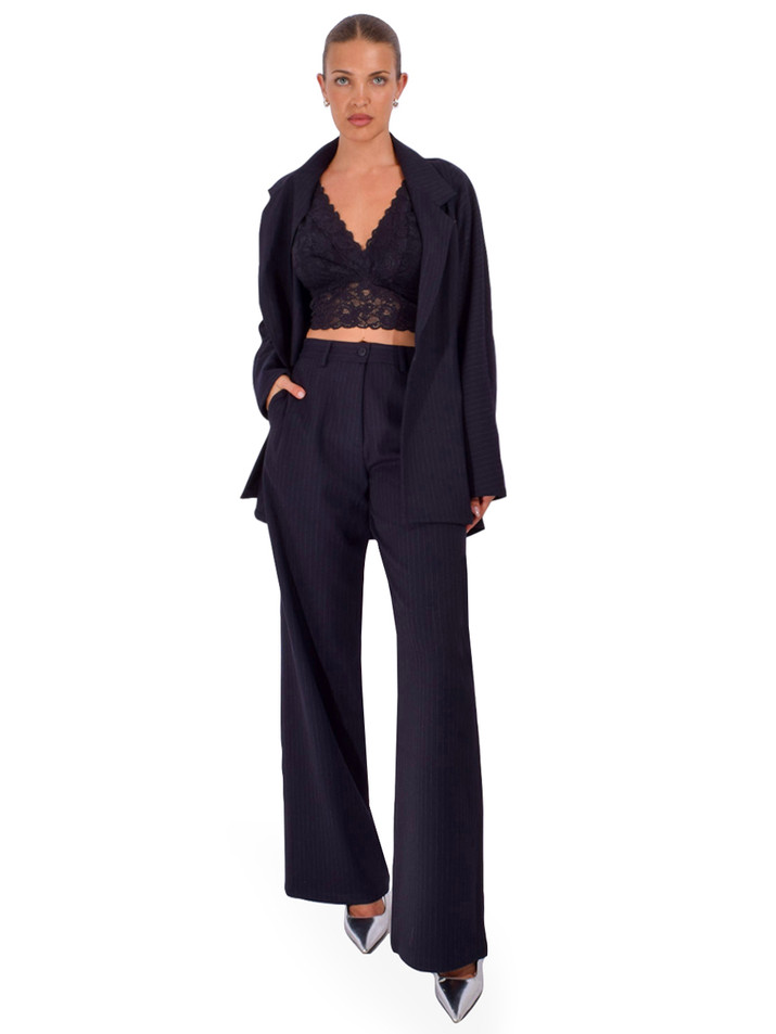 THE NEW SOCIETY Faith Trouser in Black Iris Full Outfit 