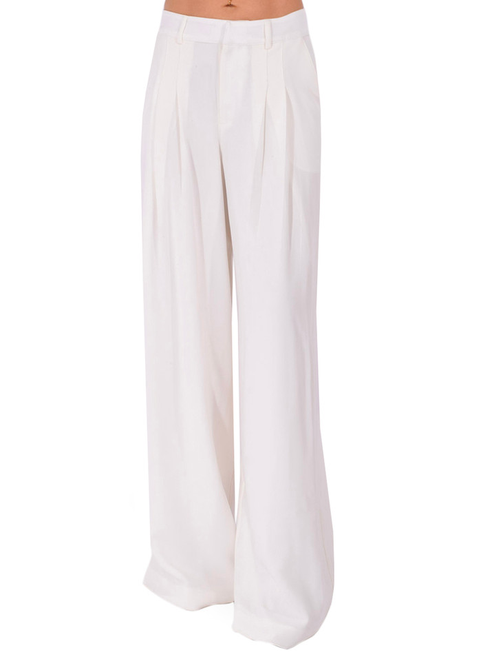 CINQ À SEPT Marne Pant in Ivory Front View 