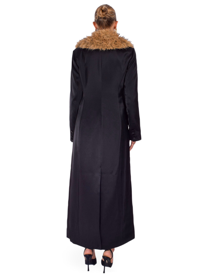 CINQ À SEPT Jyn Coat in Black Back View 