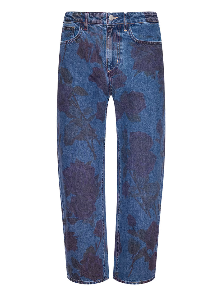 L'AGENCE Mallis Bow-Leg Jean in Romantic Rose Product Shot 