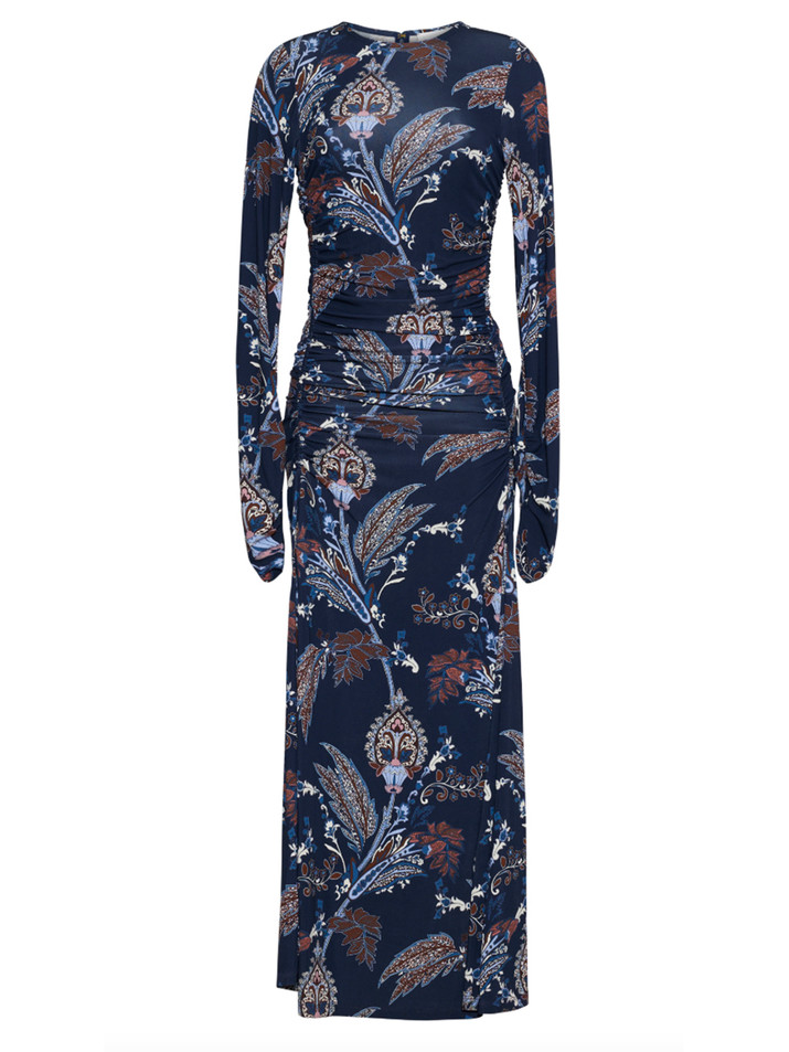 CARA CARA Piermond Dress in Mod Paisley Navy Product Shot 
