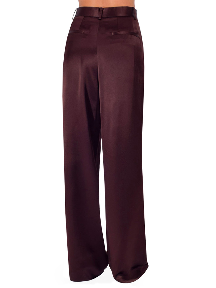 SANS FAFF Blair Trousers In Espresso Back View 