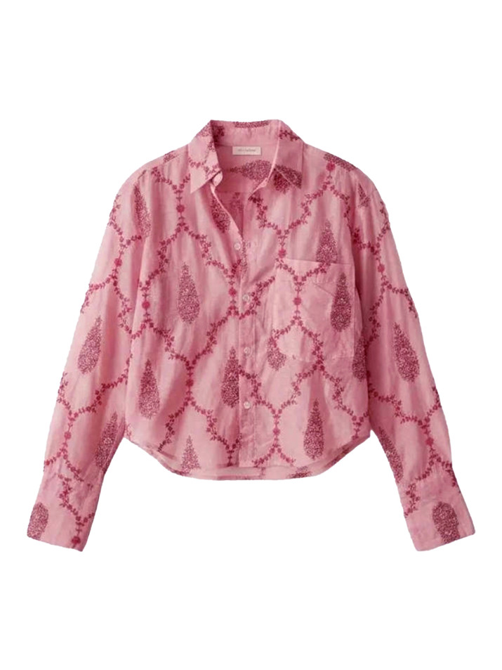 CISSA The Belle Shirt in Pink Cotton Product Shot 
