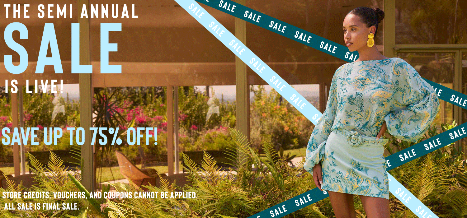 Shop our Semi Annual Sale Now and save up to 75% off!