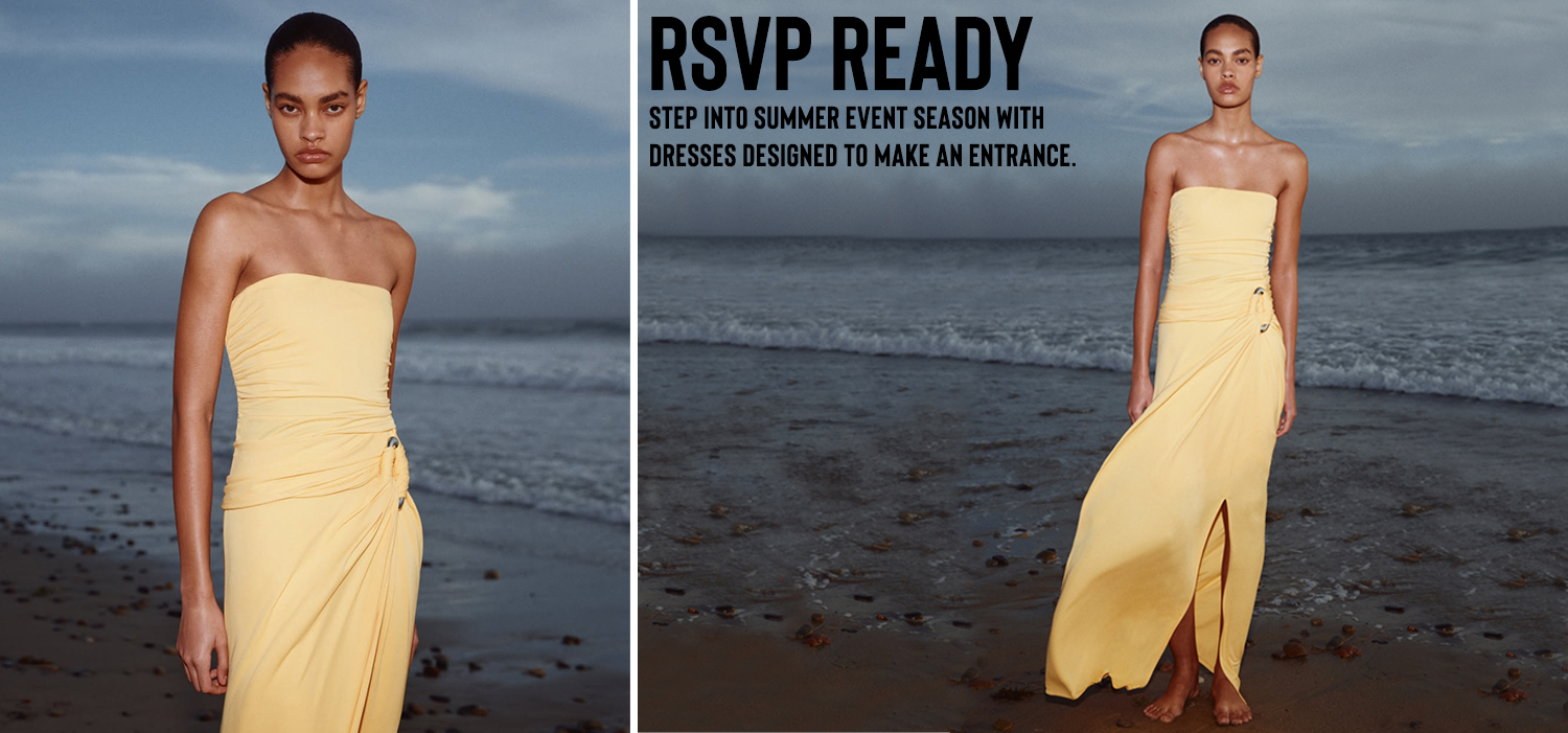 Step into summer event season with dresses designed to make an entrance.