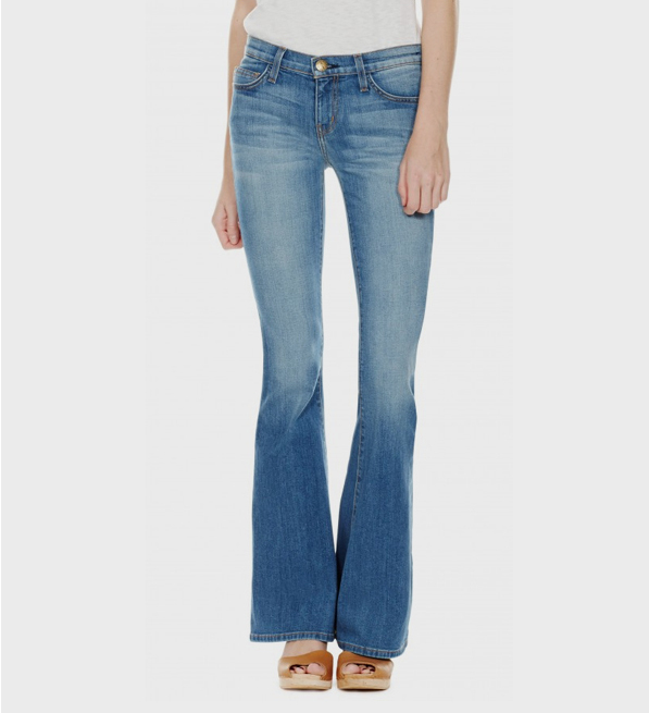 Current/Elliott The Low Bell / Spectator Jeans Close Up Front View 