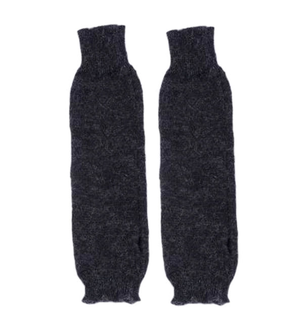 Falling Arm Warmers in Charcoal