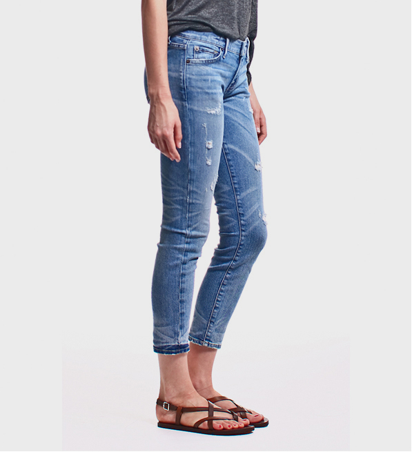 Textile Elizabeth & James Rarp Ozzy Distressed Jeans Side View 