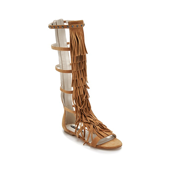 Alice + Olivia Paula Suede Sandal in Toffee Product Shot 