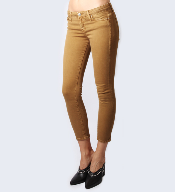 IRO Alyson Skinny Jean in Olive Side View 