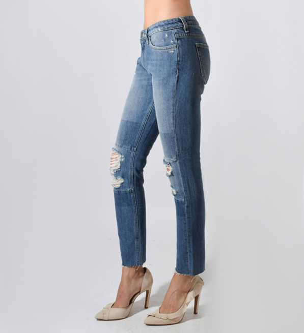 IRO Solange Jean in Light Blue Side View 