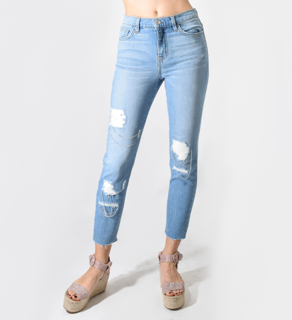 IRO Geen US Jean in Blue Vintage Front View 