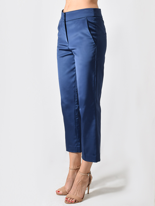 TELA Rino Trousers in Navy Side View 