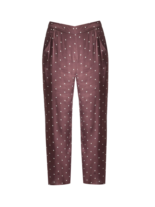 Capulet Teresa Pant in Brown Polka Dot Product Shot 