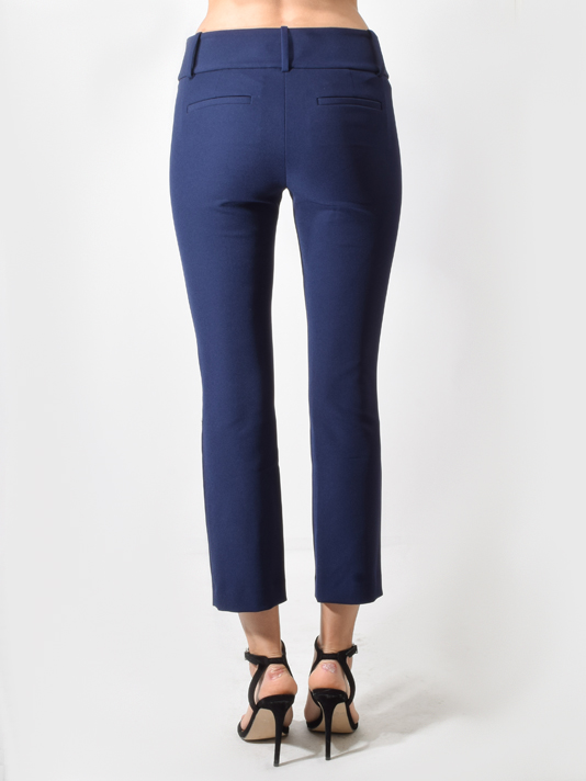 Stacey Slim Ankle Pant in Sapphire Back View 