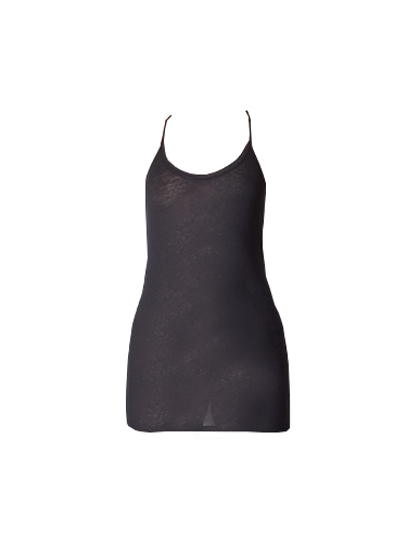 Humanoid Long Jersey Racerback Cami in Black Product Shot 