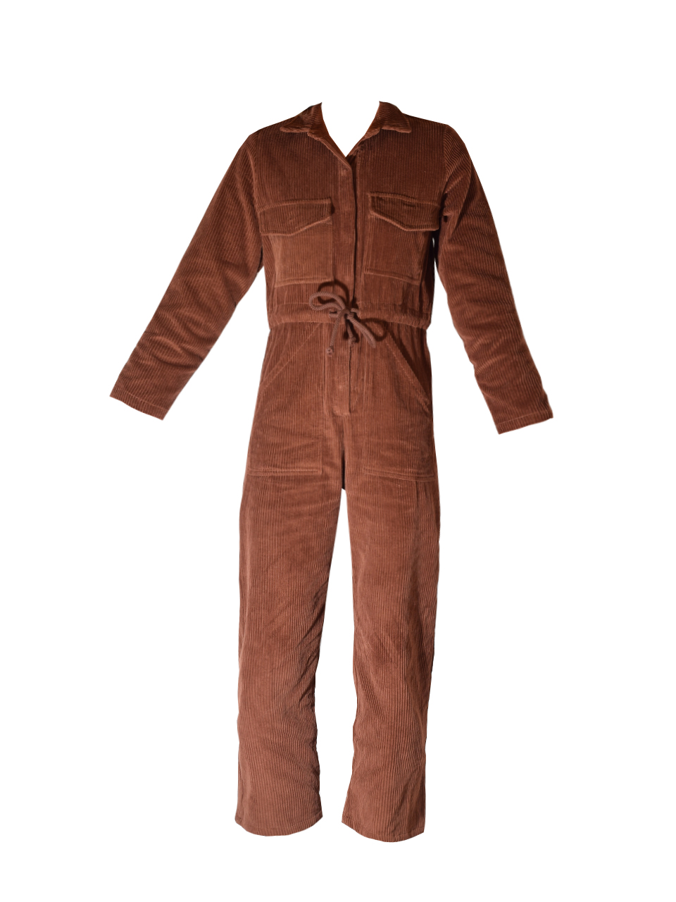 Rachel Pally Corduroy Dylan Jumpsuit In Brown Sugar Product Shot 