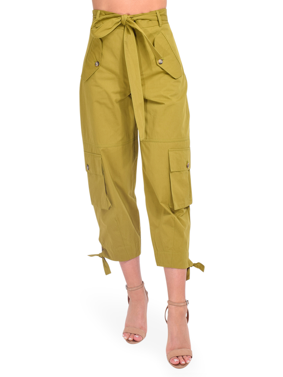 Ottod'Ame Cotton Cropped Cargo Trouser in Olive Front View 
x1https://cdn11.bigcommerce.com/s-3wu6n/products/33853/images/112564/DSC_0609_Full__78653.1618338935.244.365.jpg?c=2x2