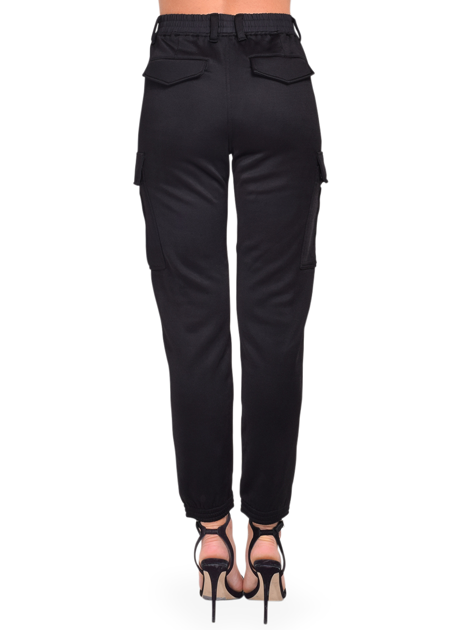 RTA Jinni Cargo Pant in Black Back View 