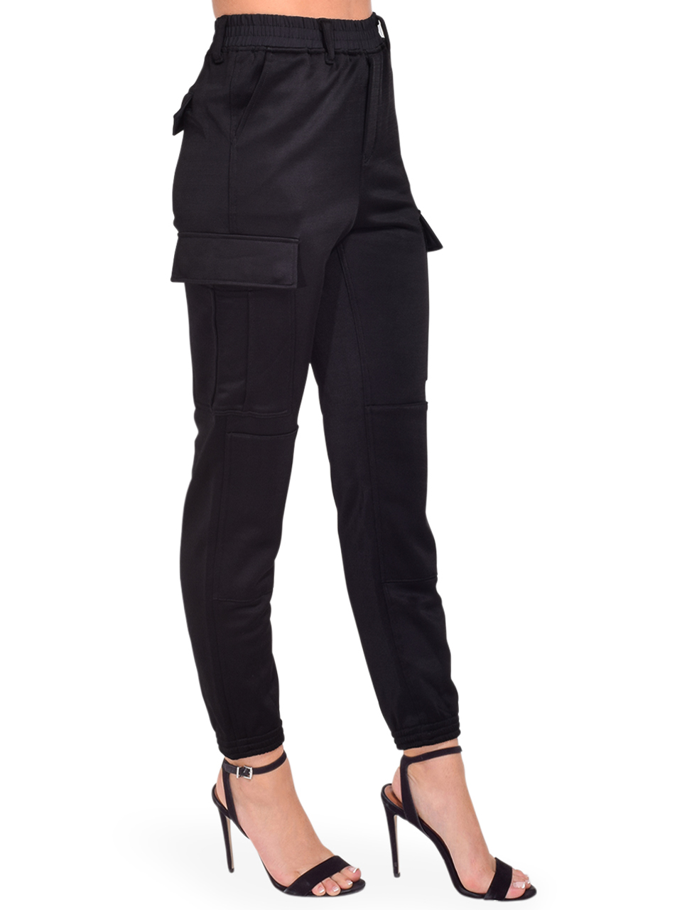 RTA Jinni Cargo Pant in Black Side View