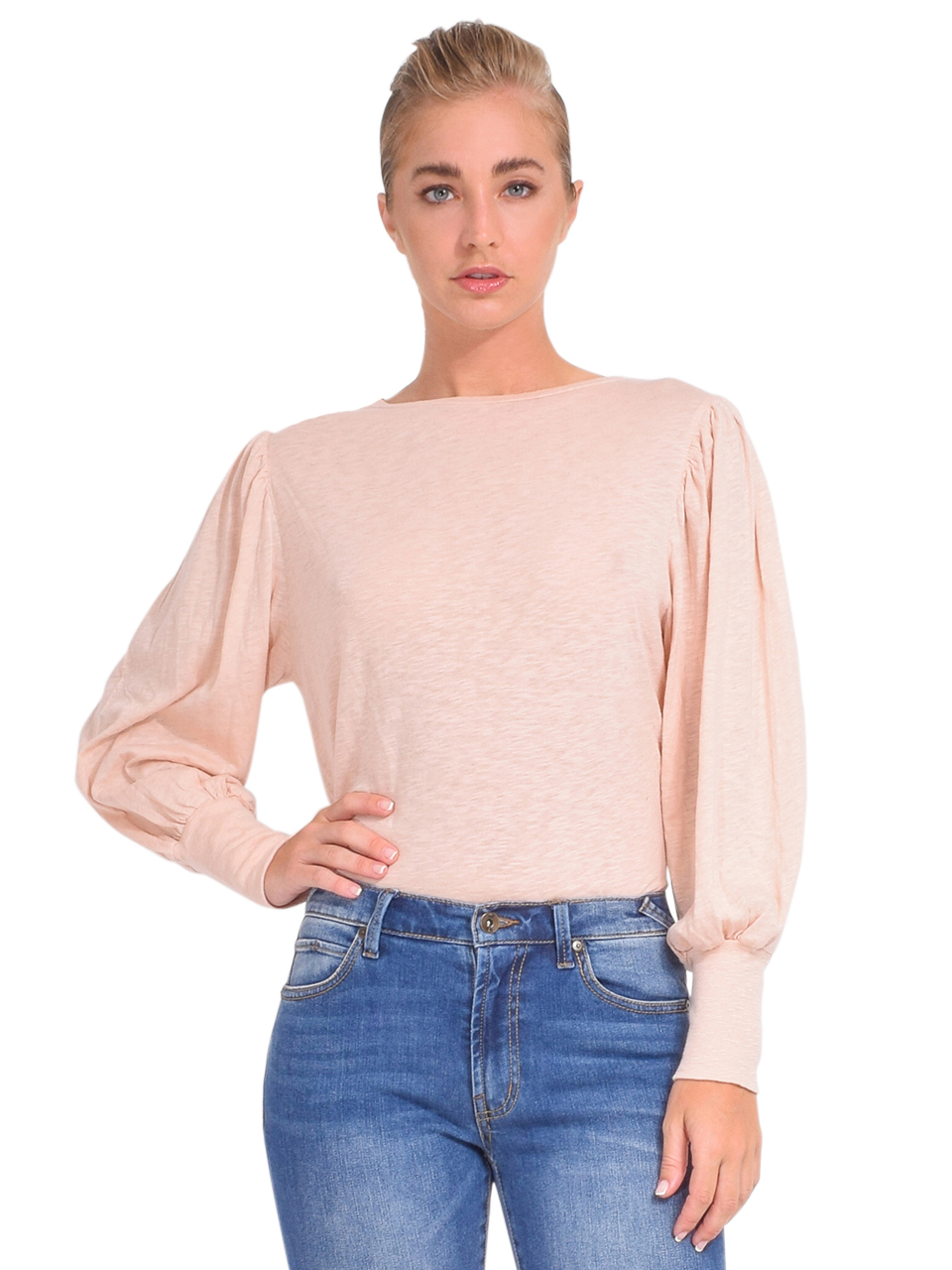 BELLEROSE Milie T-Shirt in Ballet Front View 