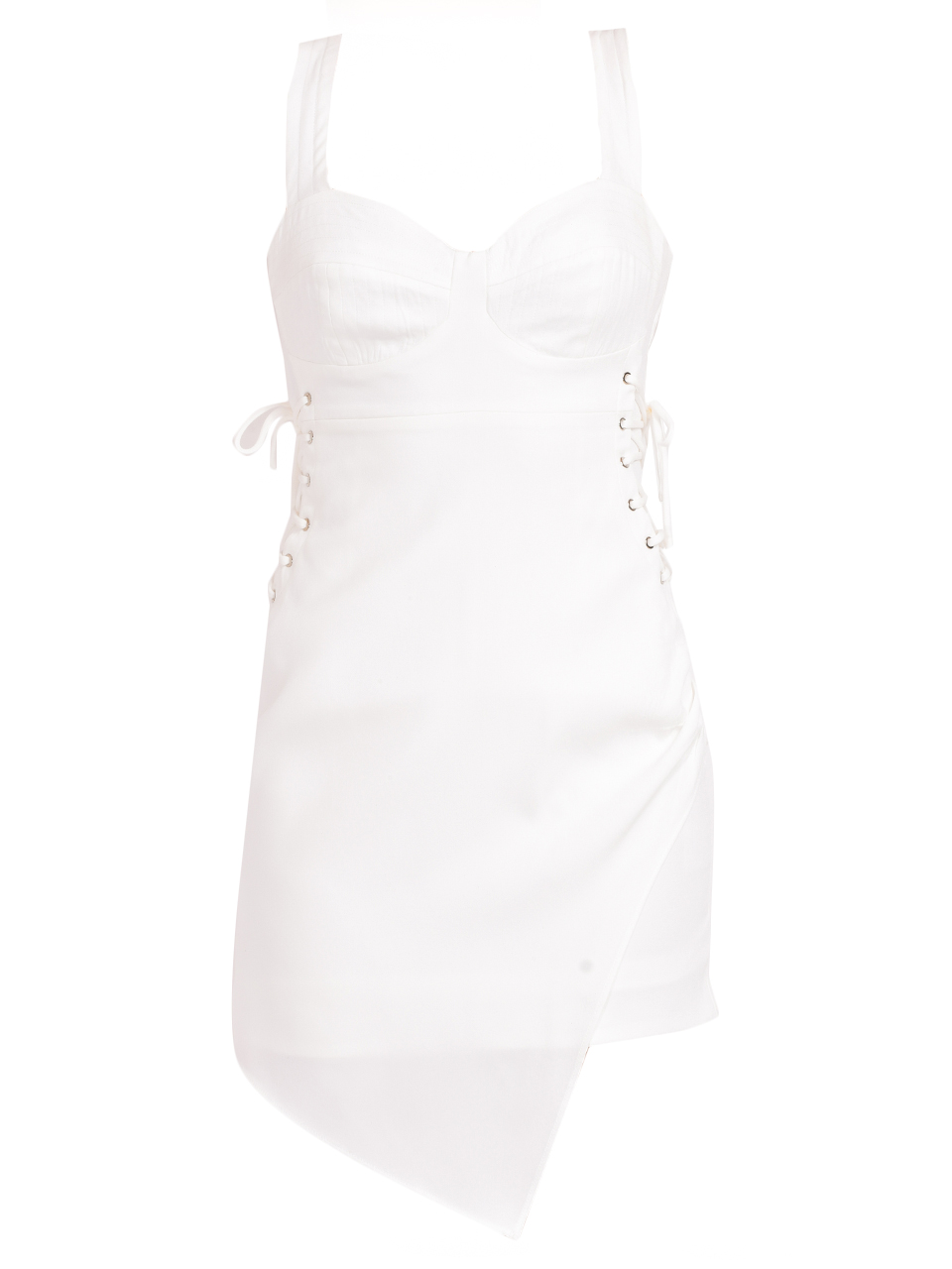 Nicholas Christina Bustier Mini Dress in Ivory Product Shot 