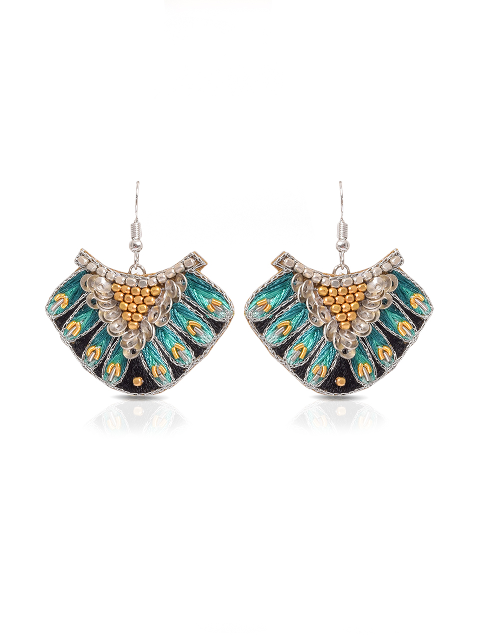 NAHUA Nidhi Earrings in Green