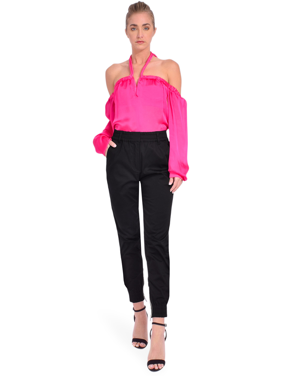 RtA Camilla Top in Fuchsia Full Outfit 