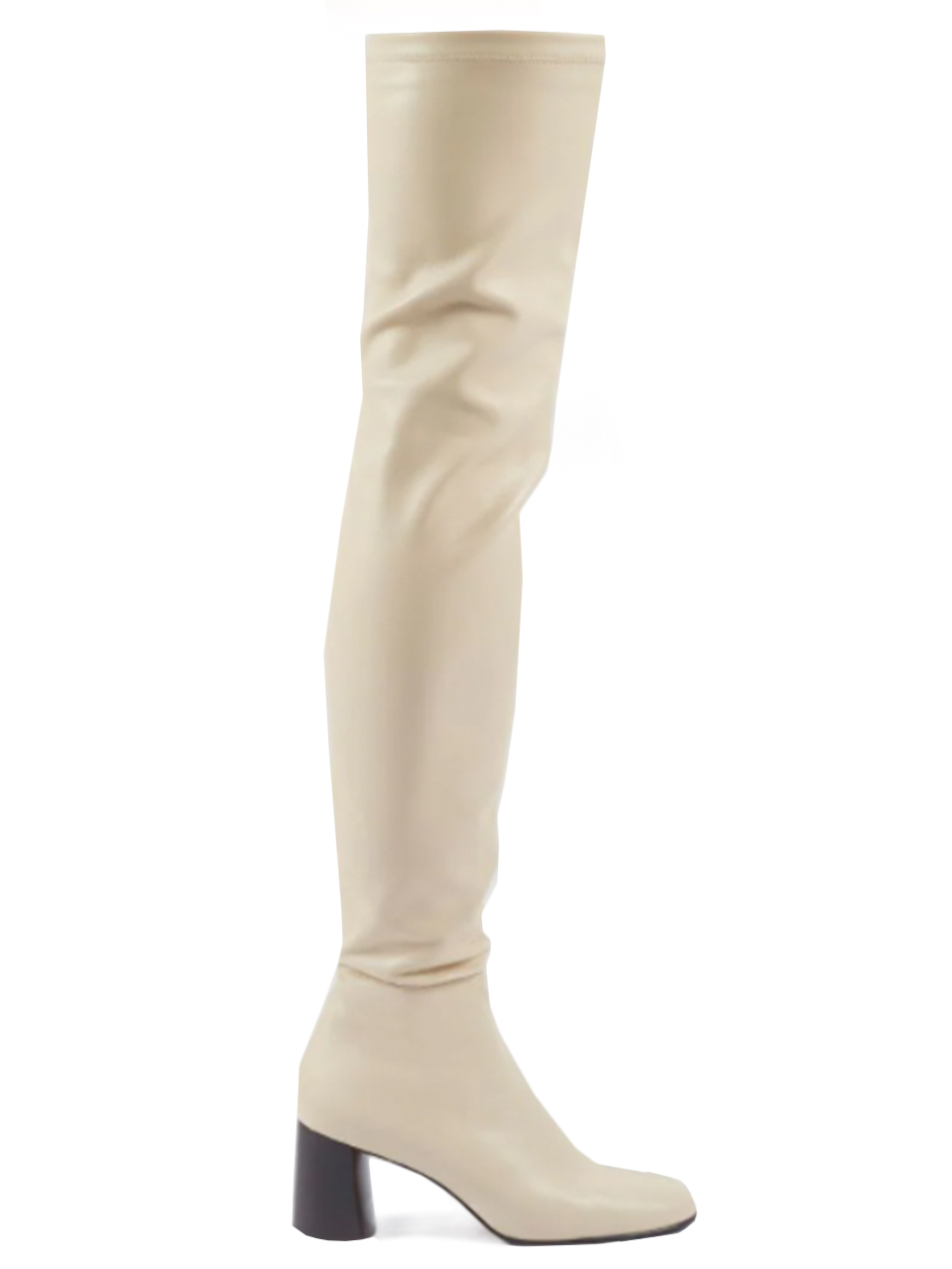 3.1 PHILLIP LIM Nadia Soft Over The Knee Boot in Bone Side View 