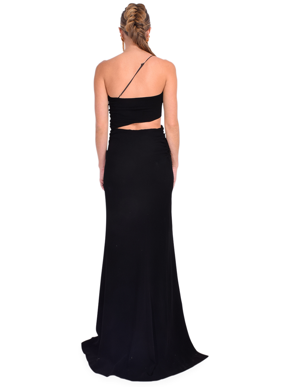 Cinq à Sept Sandra Cutout Gown in Black Back View 