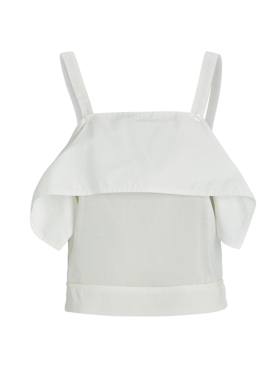 3.1 Phillip Lim Antique White Voile Layered Tank Product Shot 