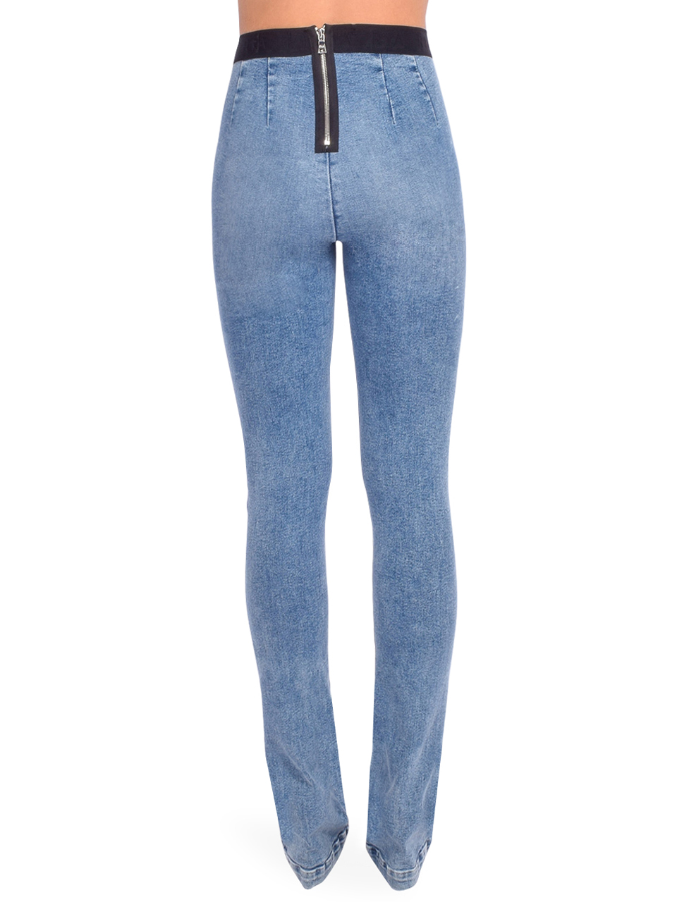 RtA Lais Pant in Pacific Coast Blue Back View 