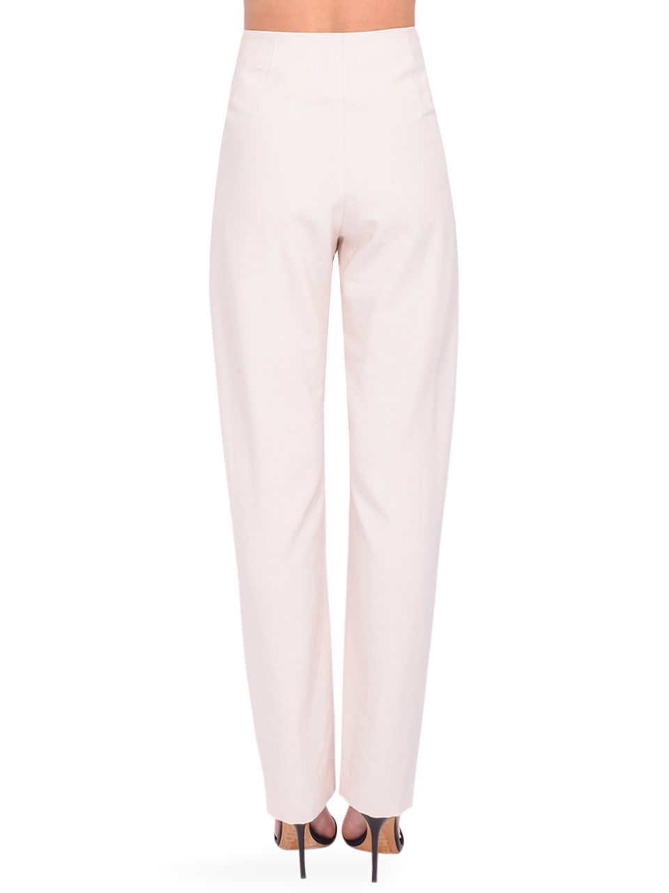 THE SEI Pleat Trouser in Pearl Back View 