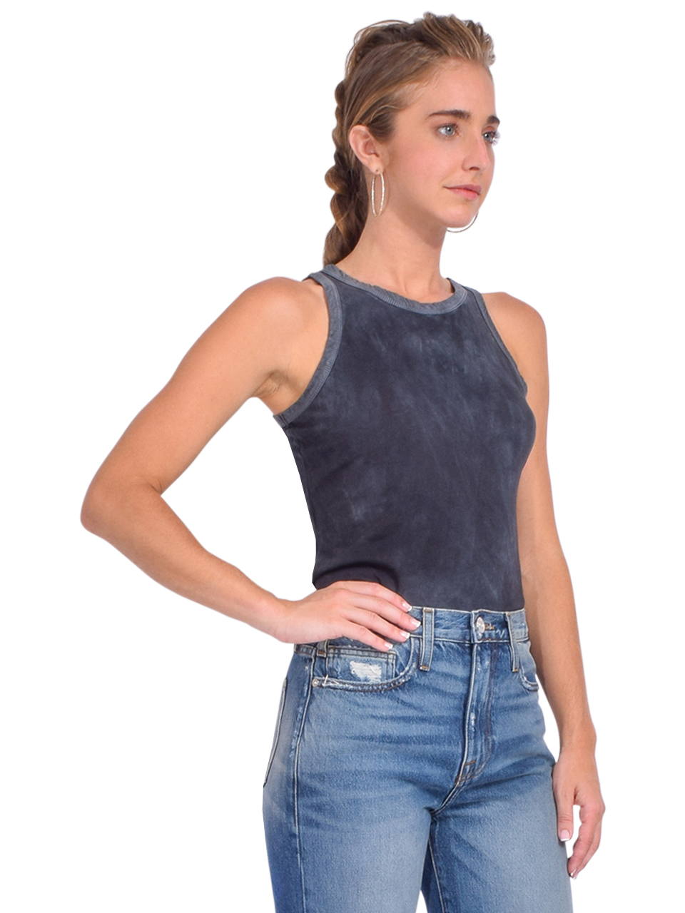 Cotton Citizen Standard Tank in Vintage Oasis Side View 