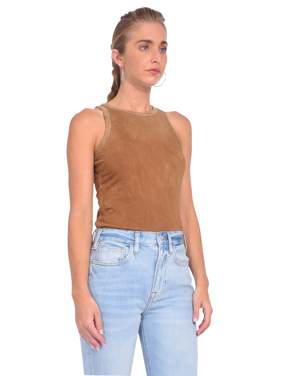 COTTON CITIZEN Standard Tank in Vintage Clay Side View 