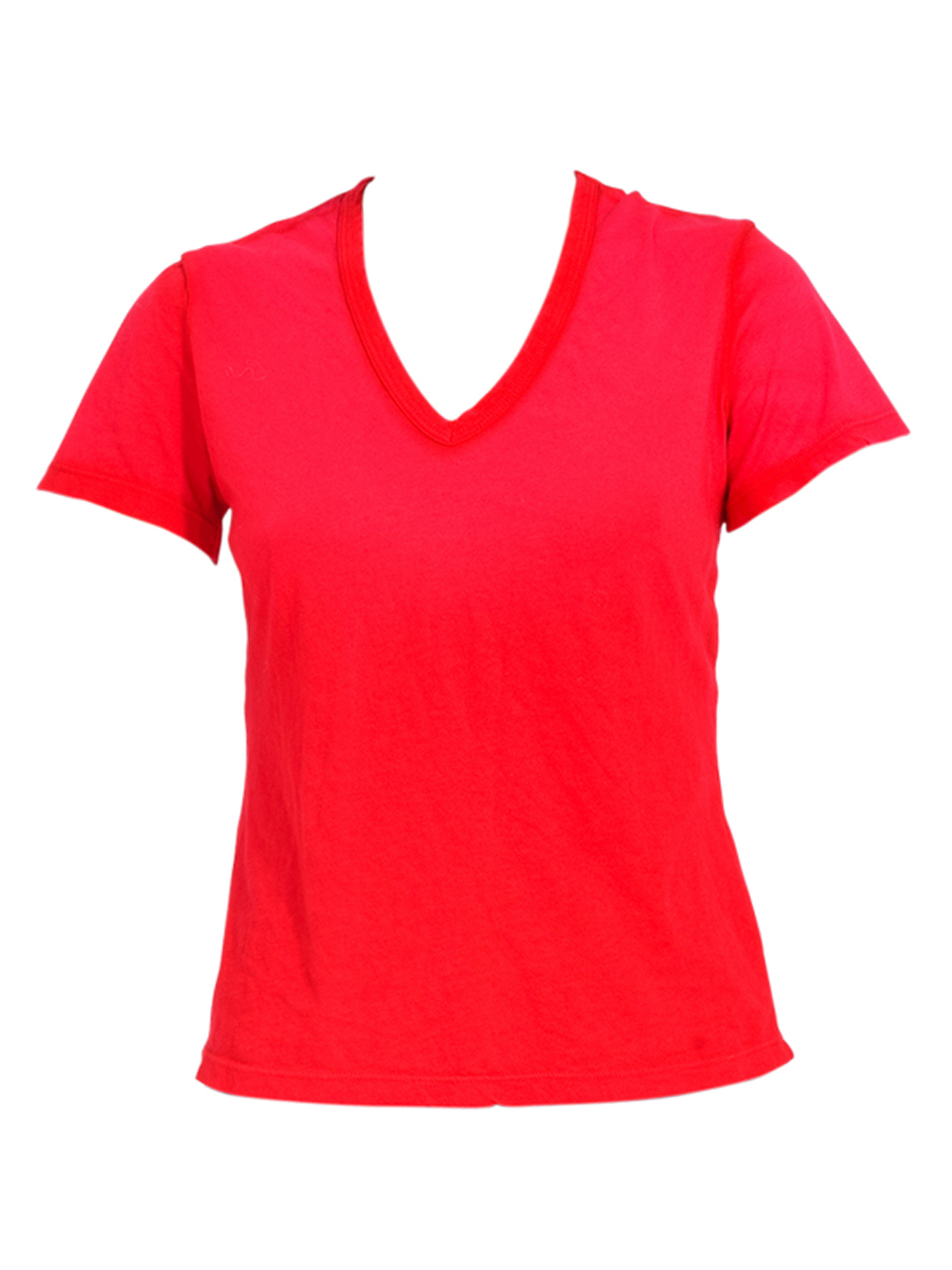 COTTON CITIZEN Standard V-Neck in Pink Cherry Product Shot 

