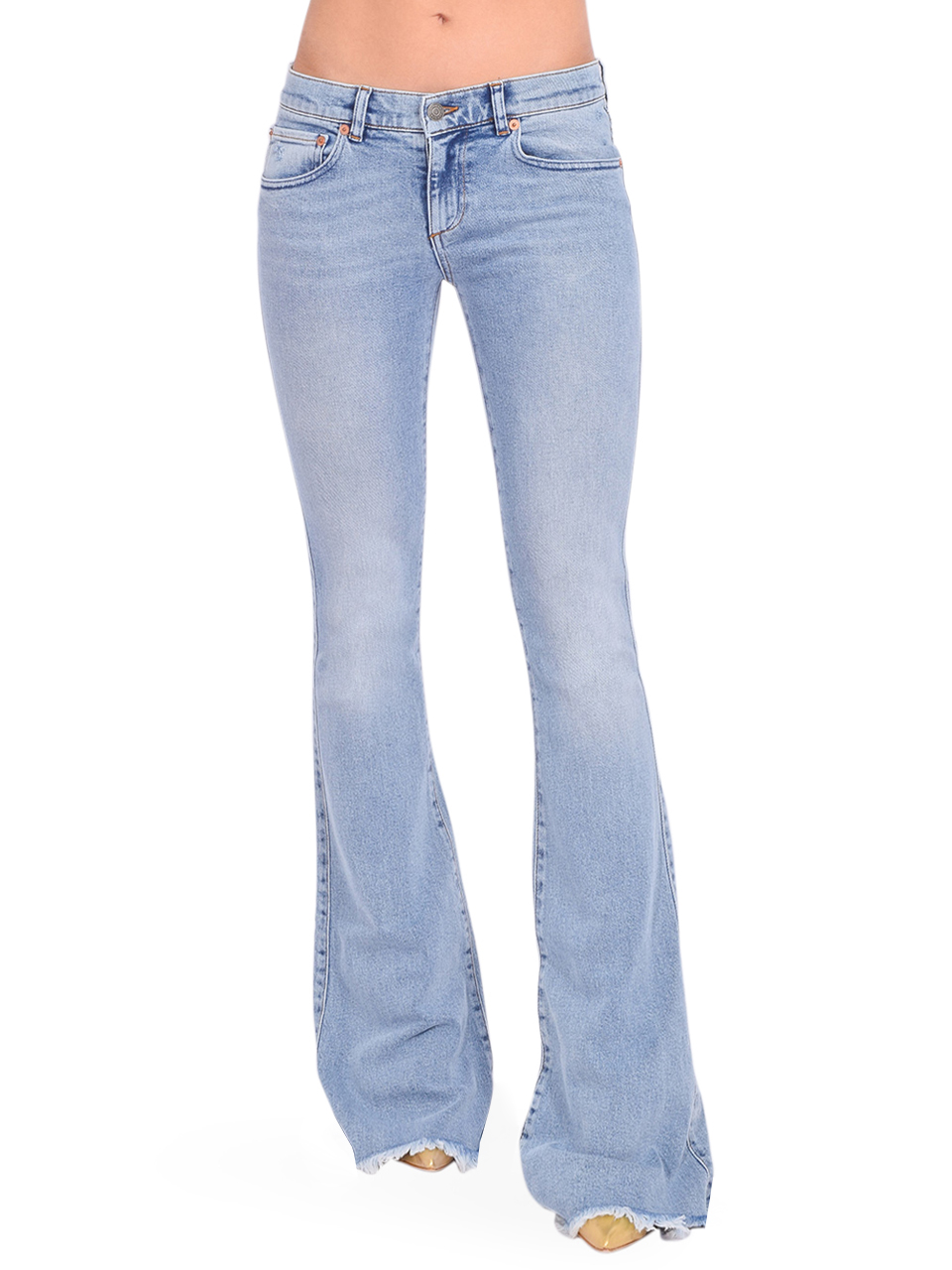 SER.O.YA Demi Jeans in Sorrento Blue Front View 