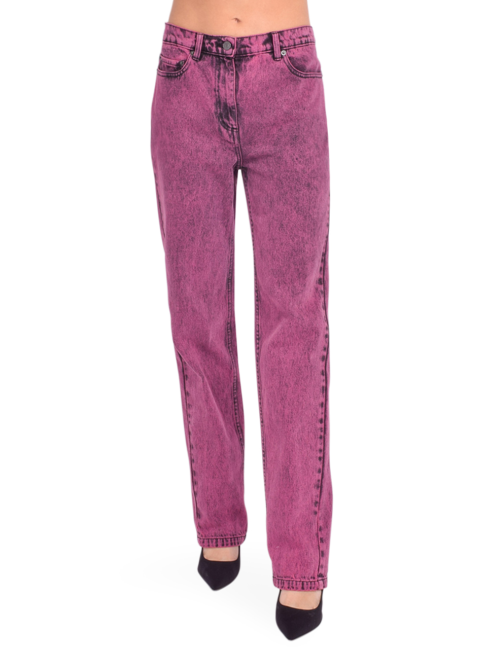 3.1 Phillip Lim Over-dyed Denim Boyfriend Jean in Magenta