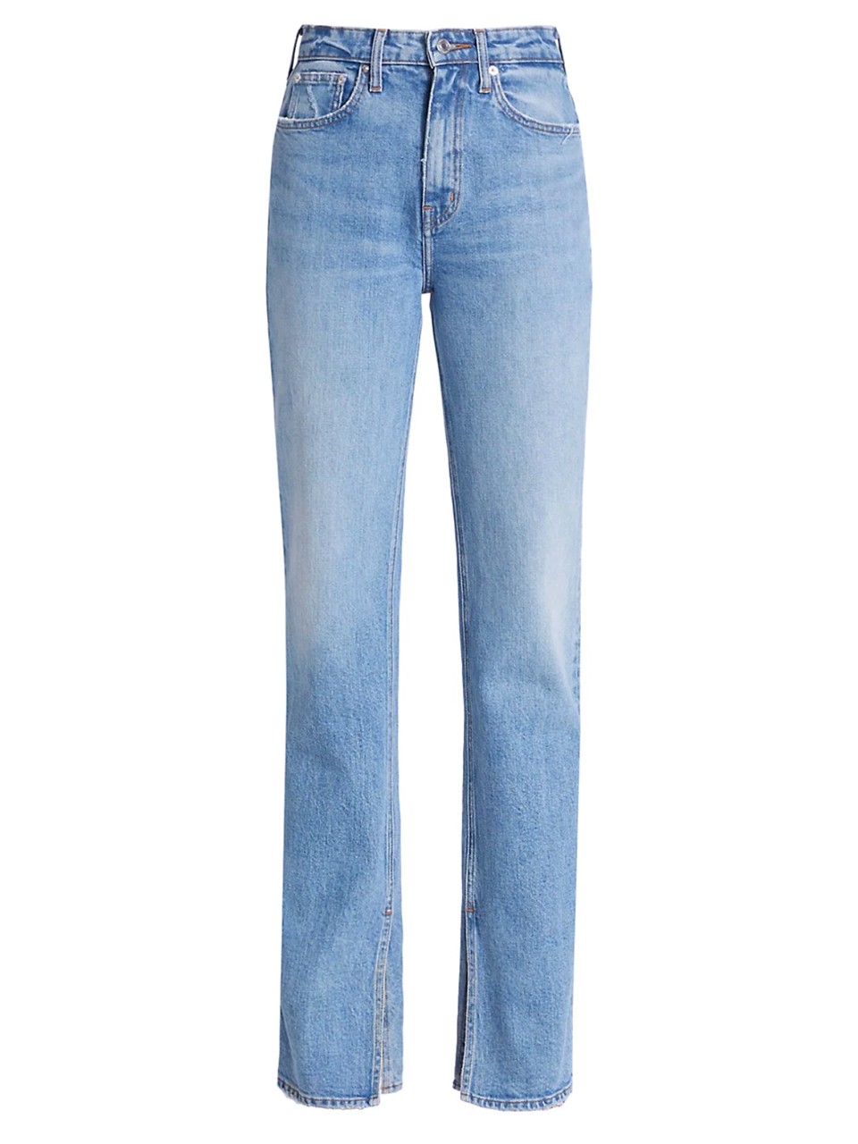 Derek Lam 10 Crosby Frankie Ultra High Rise Straight Leg Jeans in Madison Vintage Product Shot 