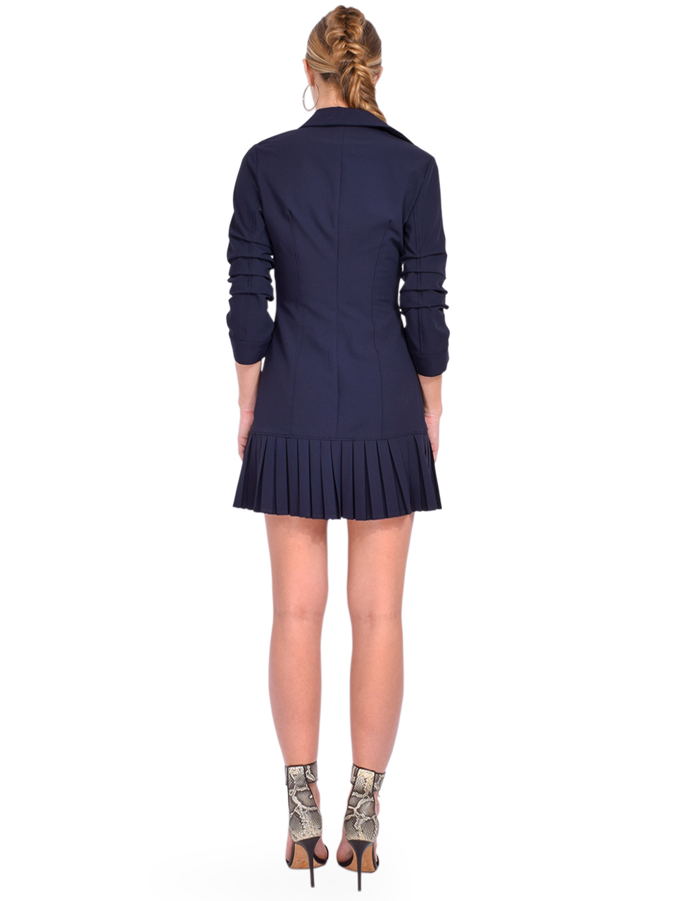 Cinq a Sept Lucilla Dress in Navy Back View 
