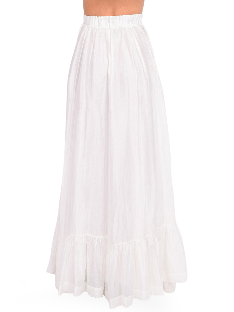 SABINA MUSAYEV Kylo Skirt in Ivory Back View 