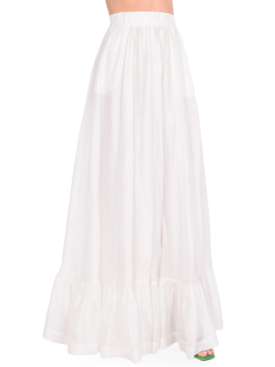 SABINA MUSAYEV Kylo Skirt in Ivory Side View 