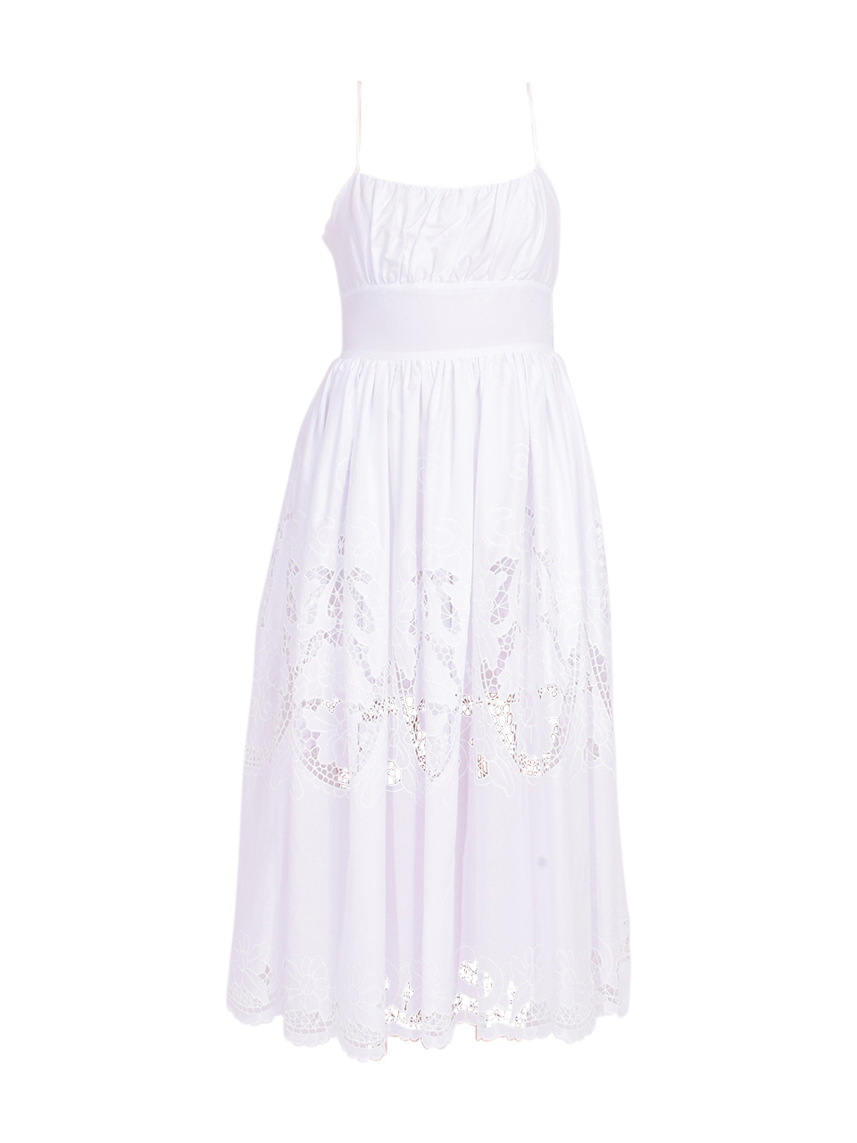 DELFI Lucia Midi Dress in White Product Shot 