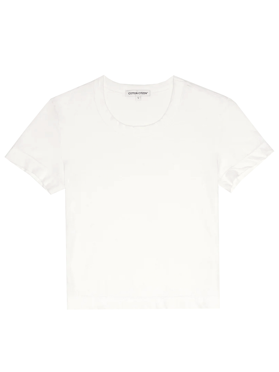 COTTON CITIZEN Standard Baby Tee in White Product Shot 